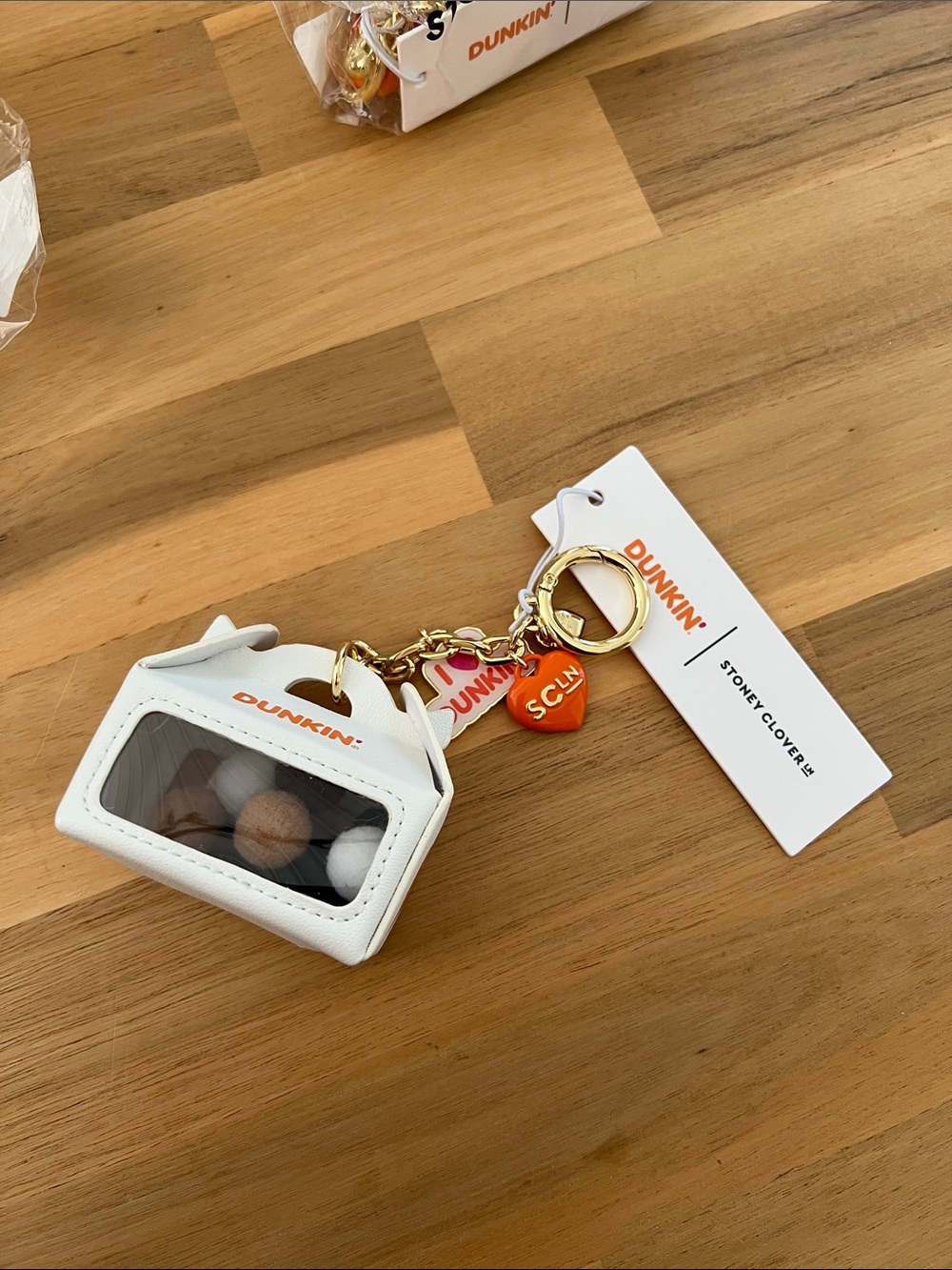 NWT Stoney Clover Lane Dunkin' Munchkins Bag Charm